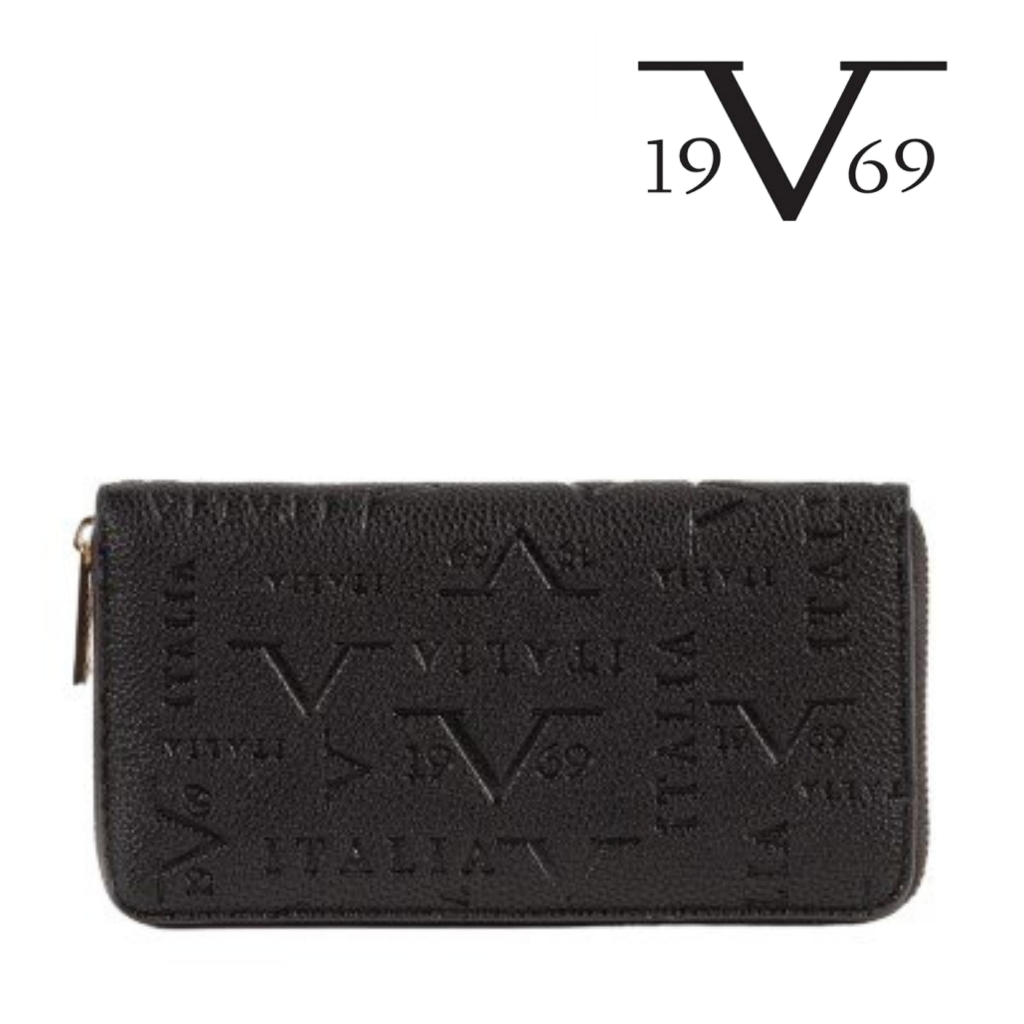 Italia By Versace 1969- Candela Wallet - Black/Silver